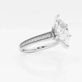 thumbnail image 2 of Ariana Jewel 2.1Ct Marquise Cut Lab Created Diamond Ring - 14K White Gold Plated Milgrain Solitaire with Accents Ring - Ideal for Women’s Engagement Jewelry & Gift for Any Occasion - Handmade Jewelry, 2 of 2