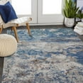 thumbnail image 3 of 5â€™ x 8â€™ Blue and Gray Abstract Earth Area Rug, 3 of 9