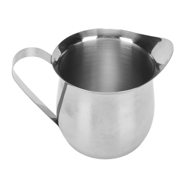 Jarra para espumar leche, jarra para espumar leche, taza para espumar leche inoxidable, espuma para espumar, resistente y resistente Jadeshay A
