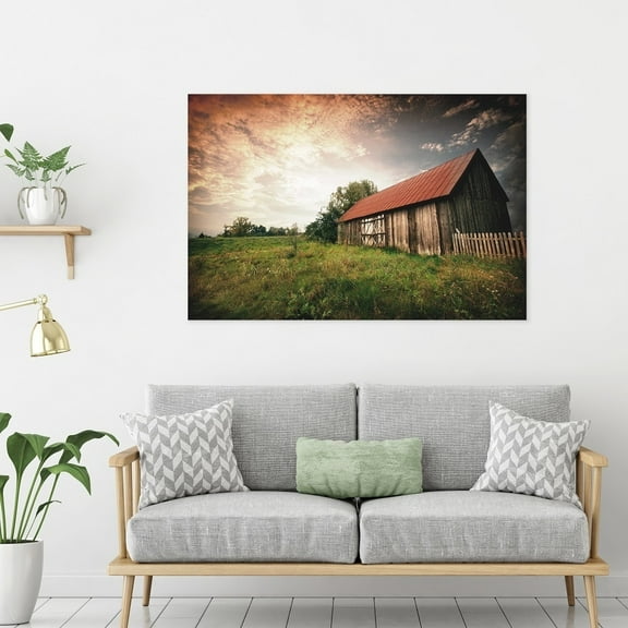 Yosemite Home Decor Country Paradise Glass Multi-Color Photographic Print