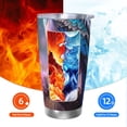 thumbnail image 5 of KLL Beautiful Flower Blue Bird Print 40oz Stainless Steel Insulated Car Cup with Spillproof Lid - Keep Your Drink Hot or Cold on the Go-Without Straw, 5 of 8