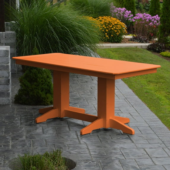 A & L Furniture Poly 72 x 33 in. Rectangle Outdoor Dining Table