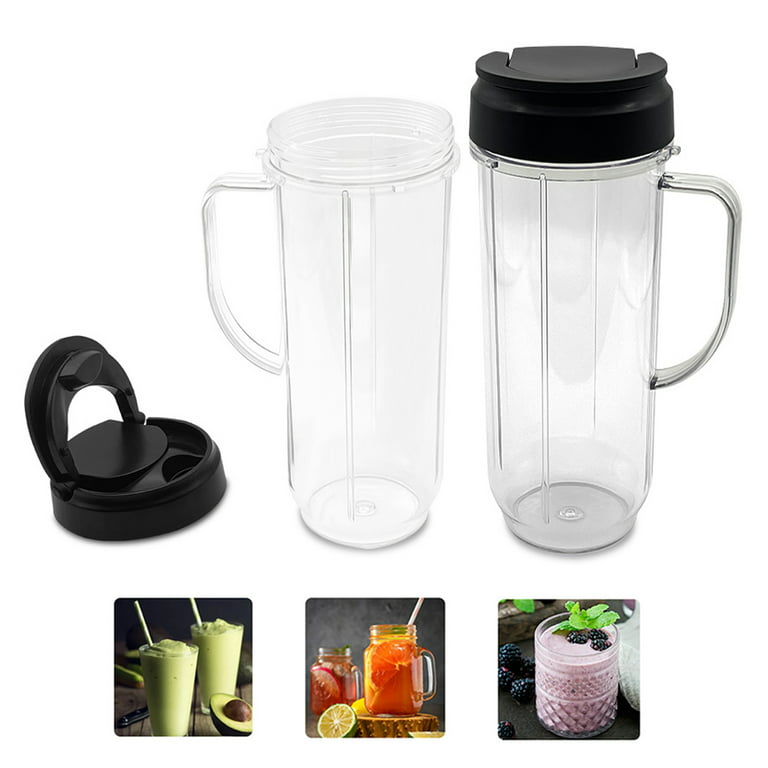  2 Pack Magic Bullet Blender Cups Tall 22oz Cup with