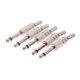 thumbnail image 5 of Paquete de 5 conectores de enchufe de tono fonográfico de audio de 6,35 Baoblaze Conector de audio de metal, 5 of 8