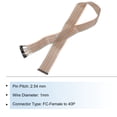 thumbnail image 3 of 1 Pcs IDC Rainbow Wire Flat Ribbon Cable FC-Female to 40P 39.3 Inch Length 2.54mm Pitch Breadboard Jumper Wires, 3 of 5