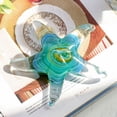 thumbnail image 4 of Crystal Handmade Glass Blown Table Decor, Starfish Figurine, Collectible Ornament,Clear and Green, 4 of 6