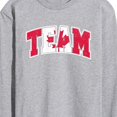 thumbnail image 3 of Instant Message - Team Canada - Men's Long Sleeve T-Shirt, 3 of 6