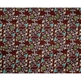 thumbnail image 4 of oneOone Tissu Polyester Lycra Imprimé Feuilles & Floral pour Couture BTY 56 Pouces de Large, 4 of 4