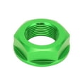thumbnail image 1 of Tuerca del eje de la rueda trasera de la motocicleta M22x1.5 Reemplazo de aluminio para Kawasaki KX125 2003-2008Verde, 1 of 14