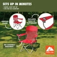 thumbnail image 6 of (2 pack) Ozark Trail Basic Mesh Chair, Red, Adult, 6 of 13