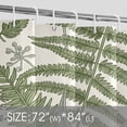 thumbnail image 4 of Extra Long Sage Green Leaves Shower Curtain, Tall Plant Bathroom Shower Curtains, Waterproof Fabric Botanical Shower Curtain, 72 x 84 Inch, 4 of 8