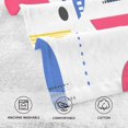thumbnail image 5 of Yayeee 2 Pack Hand Towels for Bathroom 100% Cotton 16" x 28" Soft Absorbent Kitchen Towel, Blue Retro Shapes, 5 of 7