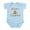 Sky Blue, variant on CafePress - Happy Camper Infant Bodysuit - Baby Light Bodysuit, Size Newborn - 24 Months