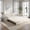 White, variant on 66" Grey Velvet Queen Pull-Out Sleeper Sofa Bed with Side Storage