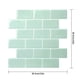 thumbnail image 2 of Bearachild Pegatina de azulejo de pared 3D, papel tapiz de plástico de ladrillo, autoadhesivo, decoración de pared del hogar, calcomanía, fondo Decoración del hogar Verde, 2 of 6