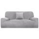thumbnail image 1 of Cubierta de sofá en Forma de L uxcell gris para 1 2 3 plazas con Almohada, 1 of 10