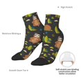 thumbnail image 6 of Fuzoiu Funny Sloths In The Forest Print Adult Socks, Crew Moisture-wicking Socks, Unisex Cushion Crew Socks,Casual Sports Ankle Socks, 6 of 7