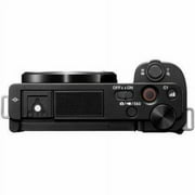 Sony Alpha ZV-E10L 24.2 Megapixel Mirrorless Camera with Lens, 0.63, 1.97, Black
