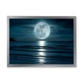 thumbnail image 1 of Designart Super Moon Over The Sea I Framed Wall Art, 1 of 4