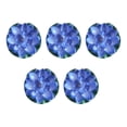 thumbnail image 1 of Moyic Flor de loto Artificial elegante de 5 piezas para decoración interior/exterior bajo mantenimiento ecológico Decoración azul, 1 of 6