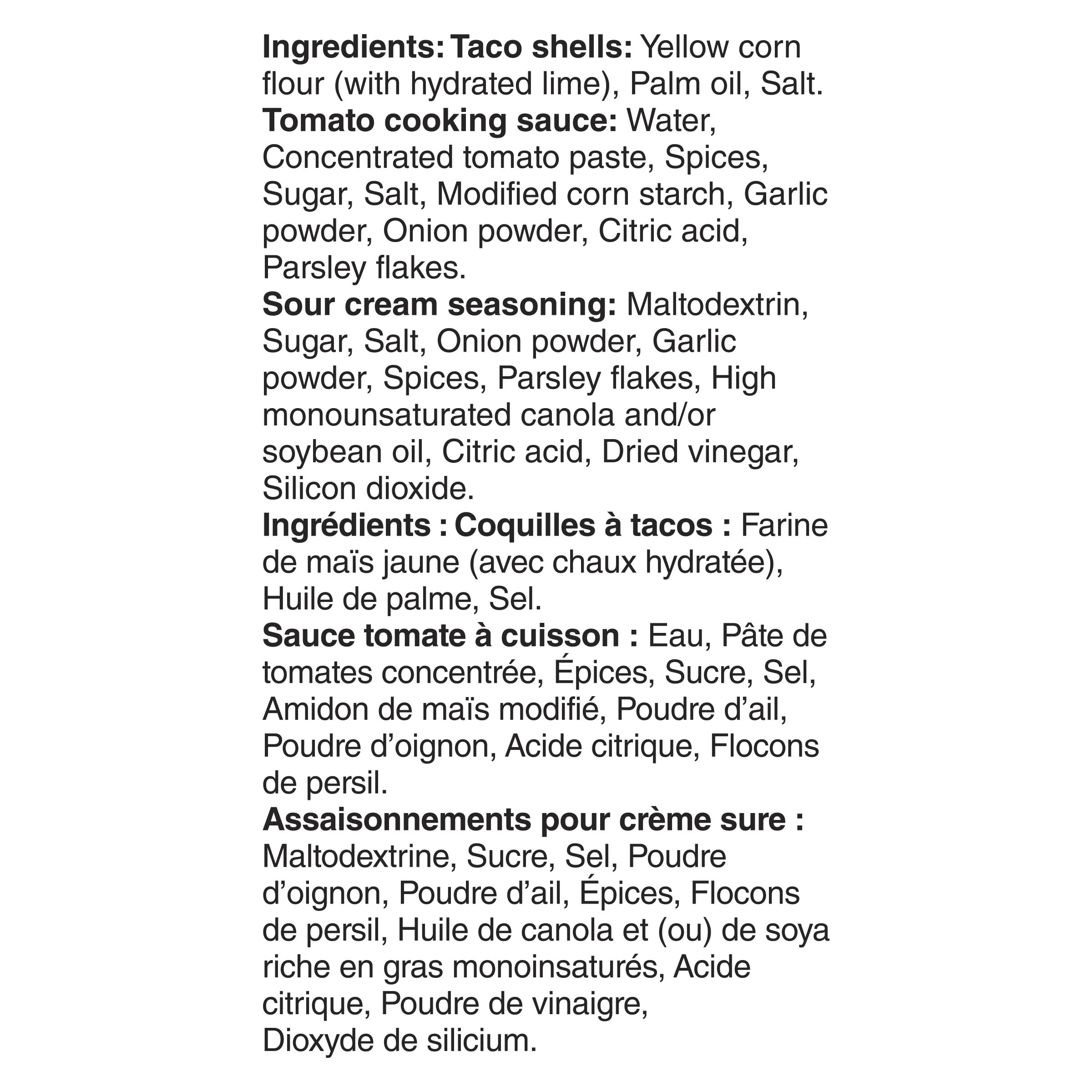 Old El Paso Extra Mild, Super Tasty Hard Taco Dinner Kit, 330 g