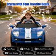 thumbnail image 5 of Xuanlur 12V Licensed Ford GT Kids Ride on Toy, 12V Battery Powered Electric Car w/Remote Control, 4-Wheel Suspension, 3 Speed, Battery Display, LED Lights, Ride on Car for Toddler 1-5 Years, Bule, 5 of 7