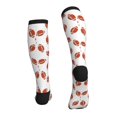 thumbnail image 4 of Compression Socks for Women and Men - American football white cute Compression Socks Circulation for Workout, 4 of 8