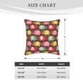 thumbnail image 4 of Fotbe Cute Elephants Pattern Velvet Decorative Throw Pillow Covers with Elegant Piping, Soft Plush Cushion Cover for Sofa, Bed, Car, Office-20"x20", 4 of 8