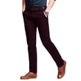 thumbnail image 1 of Pantalones Match Slim Fit, cónicos, para hombre, 38 de ancho x 31 de largo, rojo oscuro, 1 of 5