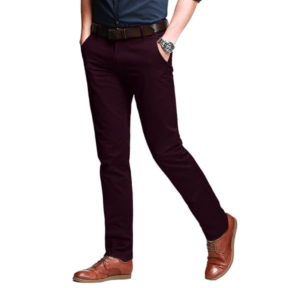 Pantalones a juego, ajustados, cónicos, elásticos, casuales para hombre