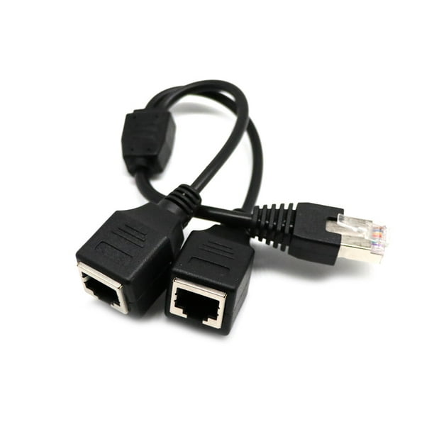Répartiteur de réseau Ethernet LAN RJ45, 1 à 2 voies, adaptateur