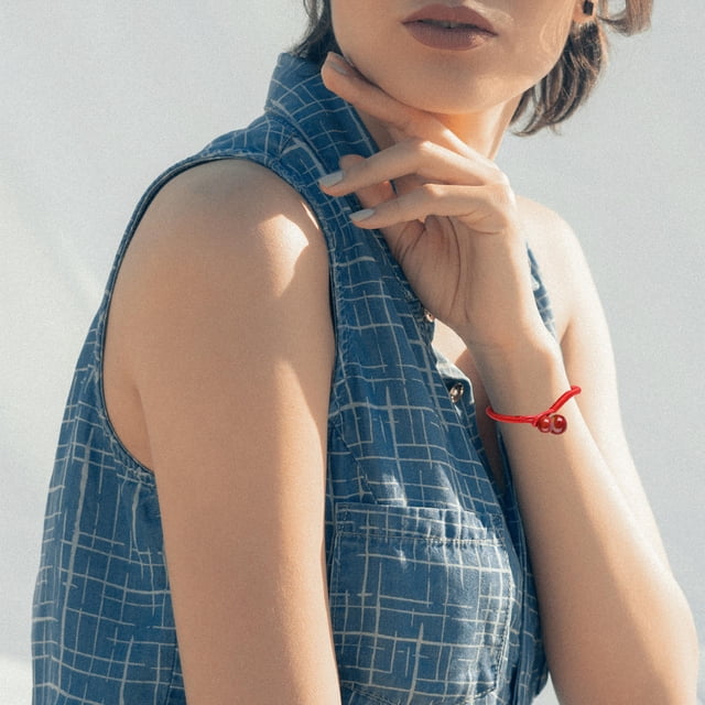 unbranded 2Ud Trenzada De Roja Hecha A Mano Con Y Delicado