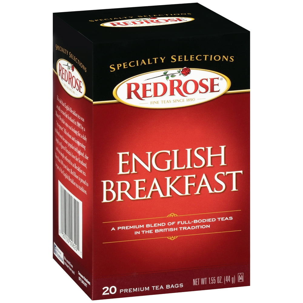 Red Rose? Specialty Selections English Breakfast Tea Bags 20 ct Box