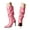 Hot Pink, variant on Women's Mid Calf Boots Stiletto High Heel Slouchy Ankle Booties Pointed Toe Dress Pumps Purple 7