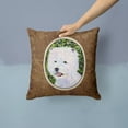 thumbnail image 2 of Carolines Treasures SS8818PW1414 Westie Fabric Decorative Pillow, 14Hx14W, multicolor, 2 of 4