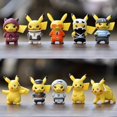 thumbnail image 1 of 10 unids/set Pokemon figura de acción conjunto de juguetes Mini juguetes de dibujos animados muñecas 4 CM Pikachu Anime modelo de juguete para niños regalos de cumpleaños, 1 of 5