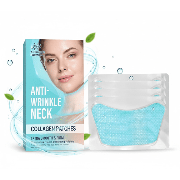 Neck Anti Wrinkle Patches, Moisturizing & Firming Neck Mask Patches, Smoothing Neck Wrinkles, Collagen Neck Pads, Reduce Fine Wrinkles, Anti-Wrinkle Patch, 5 Pcs