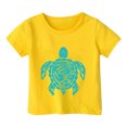 thumbnail image 3 of Hiijoy Big Girls Graphic T Shirt Turtle Print Short Sleeved Crew Neck Tee Shirt Top, 3 of 3