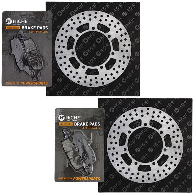 Niche Front Brake Rotor Pad Kit for Kawasaki 43082-1237 43082-0009 Motorcycle MK1007450