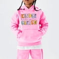 thumbnail image 5 of Ruyang Kids Pullover Hoodie Cute Letter Graphic Preppy Sweatshirts with Pockets Girls Oversized Long Sleeve Hooded Clothes, 5 of 7