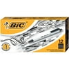 BIC Clic Stic Retractable Ball Pen, Medium Point, Black, 12-Pack
