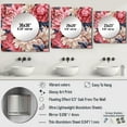 thumbnail image 4 of Designart "Farmhouse Floral Serenity In Pink & White II" floral Square Mirror For Wall Decor - Large Pink Square Mirror Printed Wall Decor - Cottage Square Living Room Mirror, 4 of 5