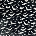 thumbnail image 2 of Serafina Home Haunted Halloween Fleece Throw Blanket: Halloween Silver Night Bats on Black Design on Soft Velvet Fleece Throw Blanket 50" x 70", 2 of 8