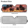 thumbnail image 5 of HUIACONG Foldable Windshield Sun Shade Compatible with Jeep Wrangler Hunting Branches Sun Shade Keep Car Interior Cooler, 5 of 6