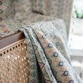 thumbnail image 4 of 1Pair Boho Semi-Blackout Curtains Geometric Patterned Curtains 59" W x 87" L, 4 of 5