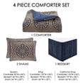 thumbnail image 3 of J. Queen New York  Botticelli California Comforter Set King, 3 of 5