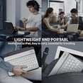 thumbnail image 2 of Combo de Teclado y Mouse Bluetooth con Retroiluminación RGB para iPad, Blanco, 2 of 7