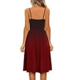 thumbnail image 4 of Frostluinai Summer Savings Clearance Summer Dresses For Women 2022 Plus Size Dress Boho Dress Sundresses Beach Dresses Sleeveless Sling Dress A Line Spaghetti Strap Sundresses Pleated No Pockets, 4 of 7