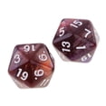 thumbnail image 4 of 10 Uds. Dados De 20 Lados D20 Dados Poliédricos Para Juegos De Mesa De Mazmorras Y Dragones Café Púrpura Sunnimix Dados poliédricos, 4 of 7
