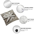thumbnail image 4 of Wuche Tan Starfish Pillow Covers 18X18 Inch Coastal Beachy Nautical Throw Pillow Home Decor for Bedroom Living Room Sofa Linen Decorative Pillowscase Square  Set of 2  Multiple specifications, 4 of 6